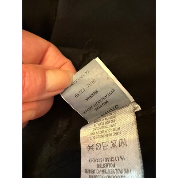 DL1961 Florence Skinny Instasculpt Ankle Denim Jeans Coated Black 29 - Picture 8 of 9